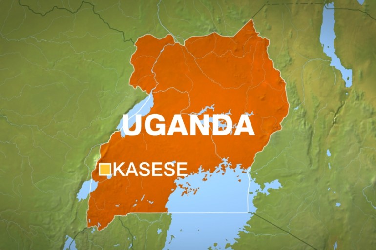 map of Uganda showing Kasese