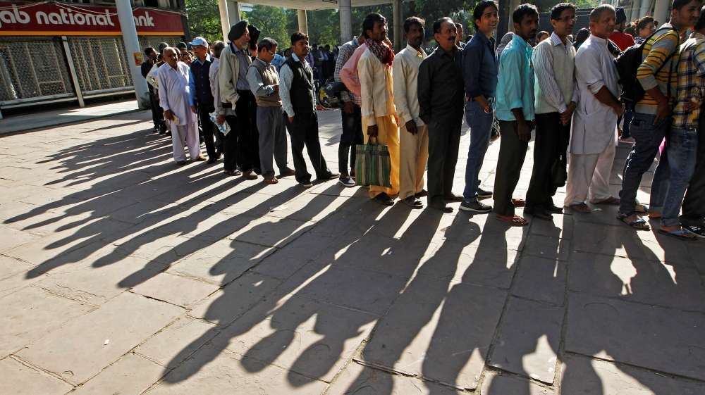 Nearly half of India's 202,000 ATMs were shut on Friday [Reuters]