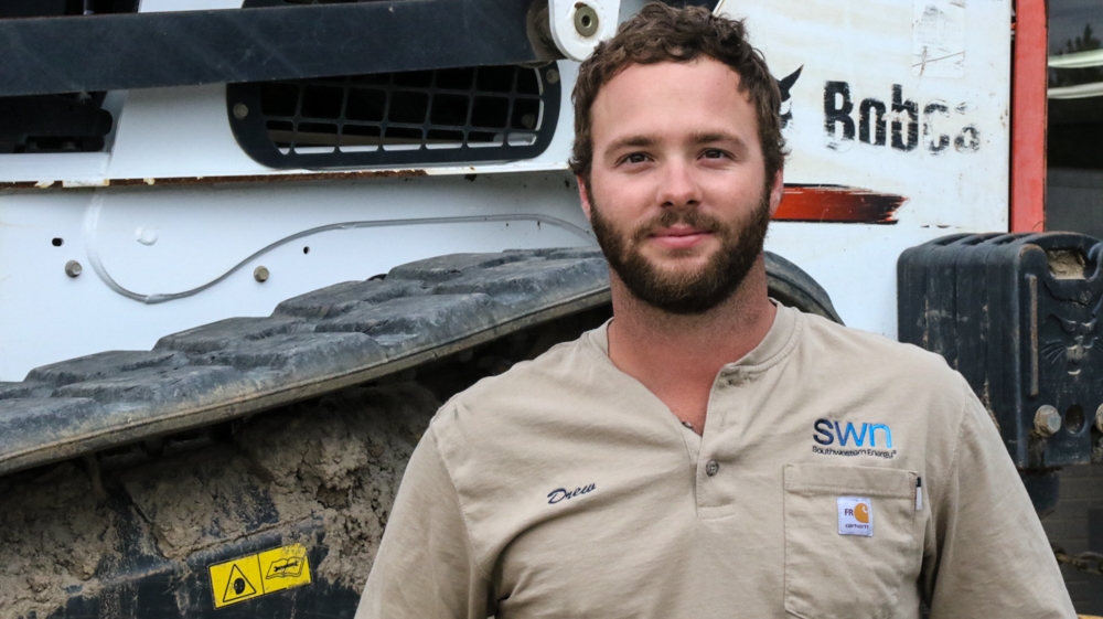 Drew Zimmerman, 27, is a production worker for a natural gas company in central Arkansas [Teresa Krug/Al Jazeera]