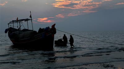 Fishing in the Sundarbans region on the shared border has become increasingly dangerous [Piyal Adhikary/EPA]