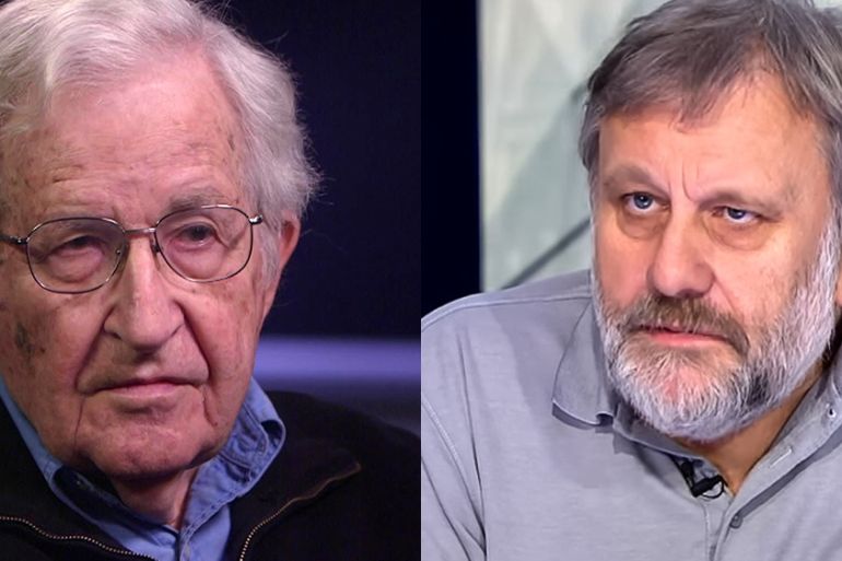 Noam Chomsky and Slavoj Zizek