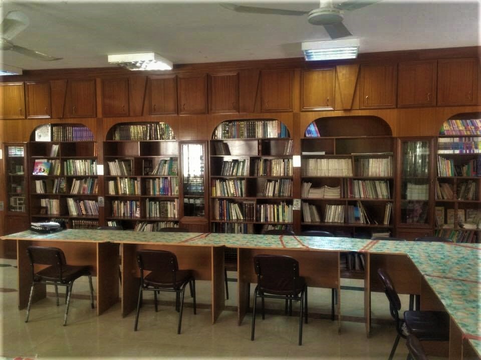 The main library is much smaller than one might expect from a school that has just won such a prestigious reading award [Sheren Khalel/Al Jazeera]