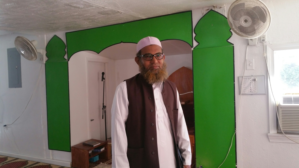 Imam Mohamad Islam, the leader of the al Maad Mosque, in Newton County, Georgia [Ali Younes/Al Jazeera]