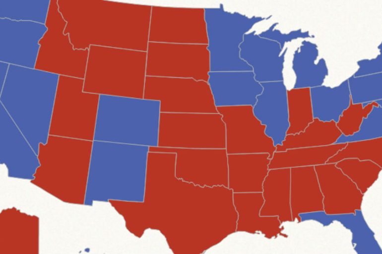 US election map