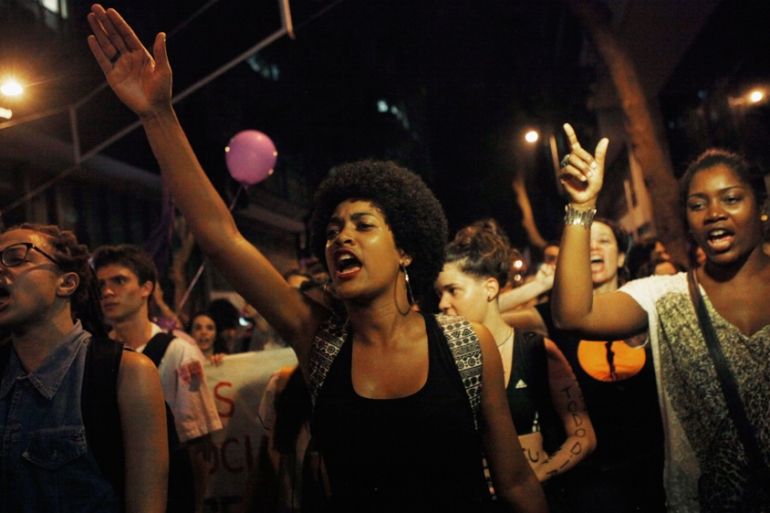 Activists In Brazil March For Women''s Rights On International Women''s Day
