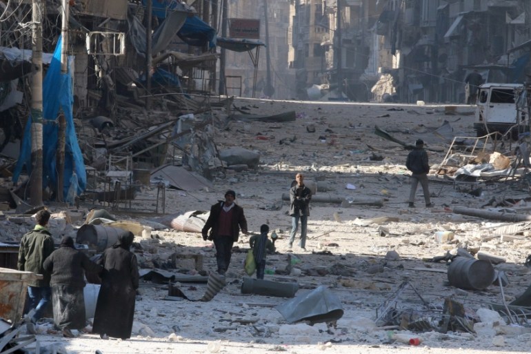 Syria besieged areas of Aleppo