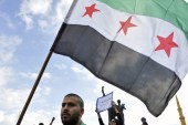 Lebanese and Syrian activists mark the fourth anniversary of the Syrian revolution against the regime of Bashar al-Assad, in Martyrs Square, downtown Beirut, Lebanon, on March 15, 2015 [Reuters]