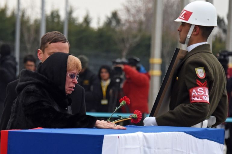 Prayer service for the murdered Russian ambassador to Turkey Andrey Karlov