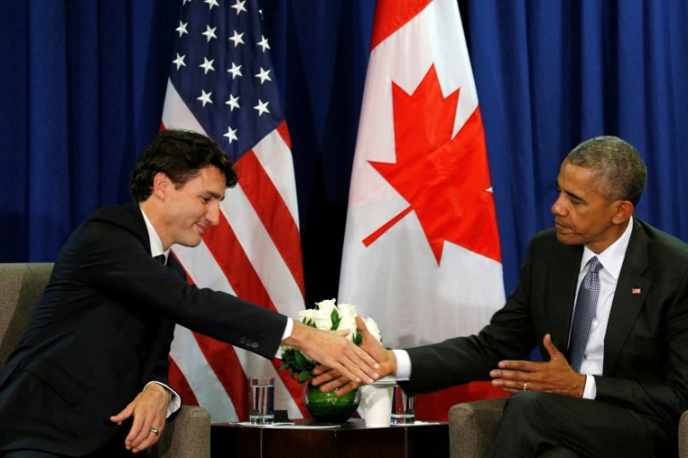 Obama and Trudeau meet at the APEC Summit in Lima, Peru