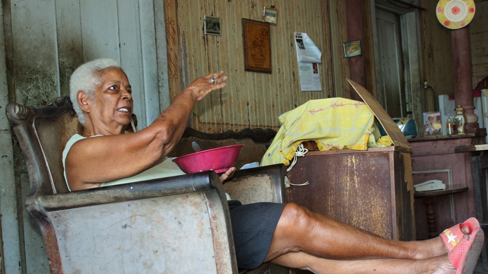 Eighty-three-year-old Maria Caridad lives on the southern part of the island [Al Jazeera] 