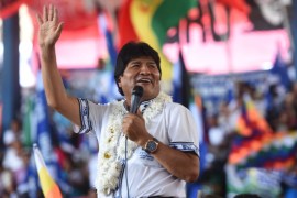 Bolivian President Evo Morales