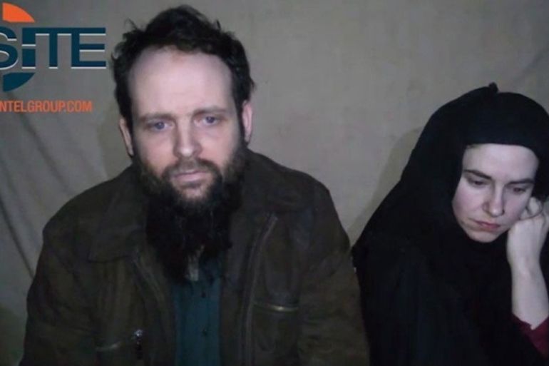 Canadian couple in Taliban captive
