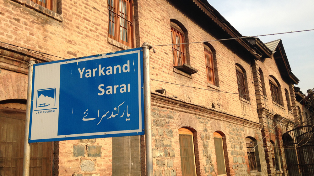 Yarkand Sarai, in Srinagar, an ancient rest house for Central Asian traders and the former home of the Uighur political exiles of 1949 [Sunaina Kumar/Al Jazeera] [--]