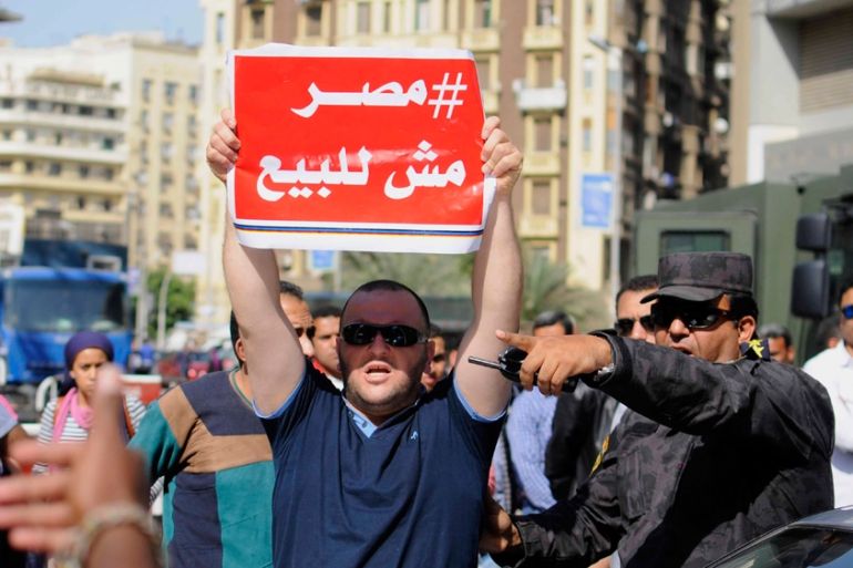 Egypt protest islands to saudi