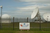 Satellite dishes are seen at GCHQ's outpost at Bude, close to where trans-Atlantic fibre-optic cables come ashore in Cornwall, southwest England [Reuters]