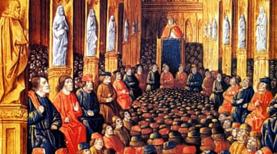 The Council of Clermont in 1095 [Getty Images]