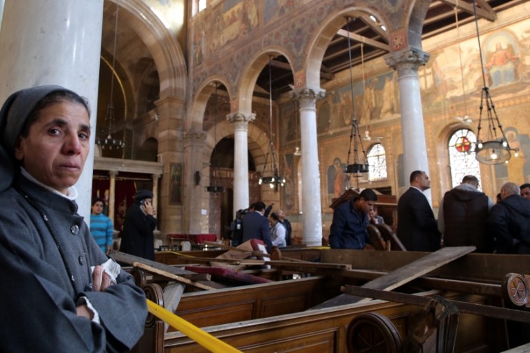 20 killed in attack near Coptic Cathedral in Cairo