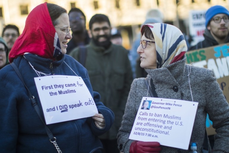 Muslim American Activists Host Rally Against Trump''s ''Muslim Ban'' Policies