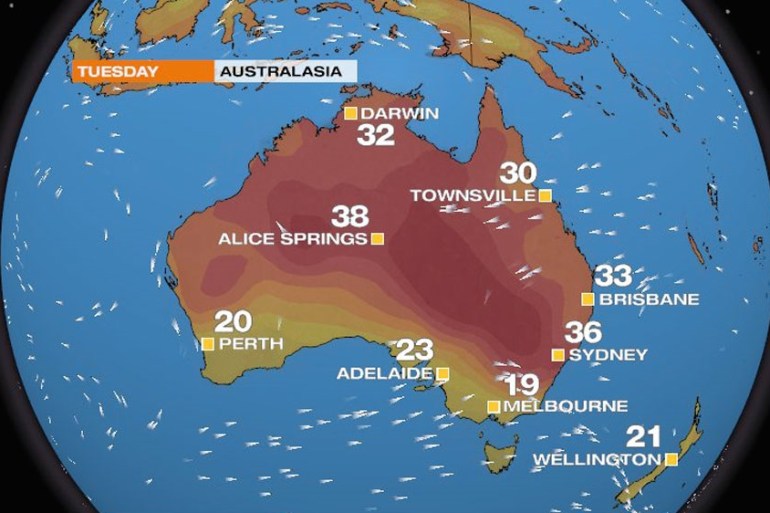 Intense heat grips eastern Australia