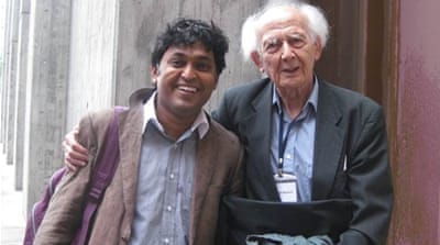 Zygmunt Bauman and the author in Istanbul in 2010 [Irfan Ahmad/Al Jazeera] [Daylife]