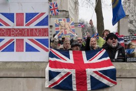demonstration calling for the ''Brexit''