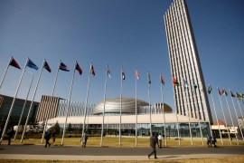 A general view shows the headquarters of the African Union building in Ethiopia''s capital Addis Ababa