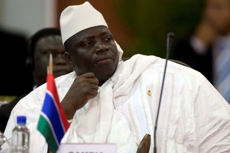 FILE PHOTO - Gambia''s President Al Hadji Yahya Jammeh attends the plenary session of the Africa-South America Summit on Margarita Island