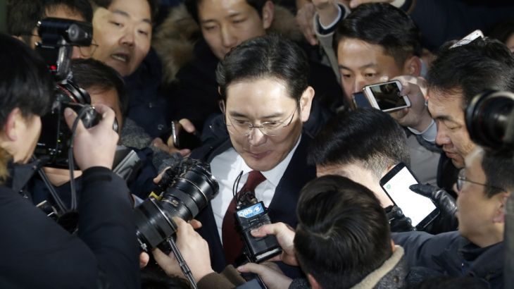 Samsung heir grilled over corruption scandal