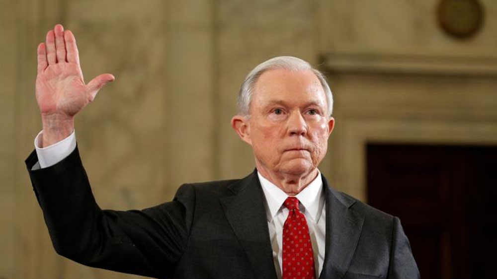 Sessions has rejected claims of racism and anti-Muslim sentiment [Kevin Lamarque/Reuters]