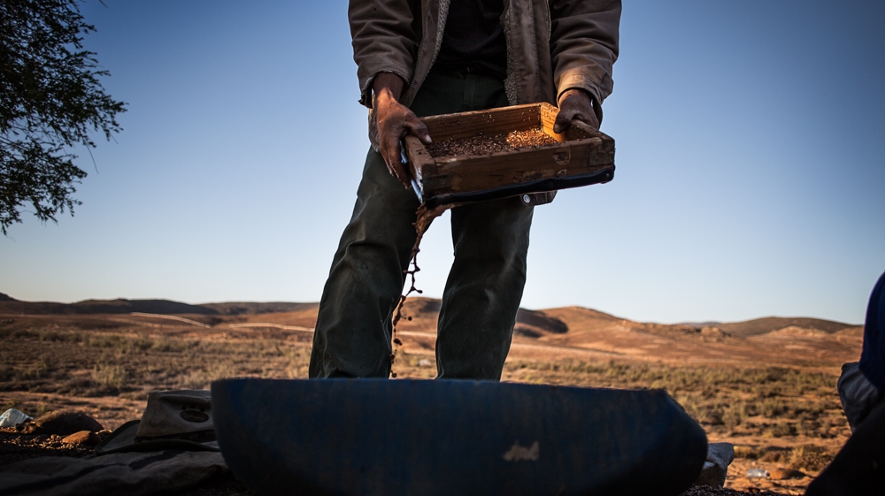 Large-scale mining is seldom viable any more in Namaqualand, but digging with picks and shovels can still be profitable [Shaun Swingler/Al Jazeera ]