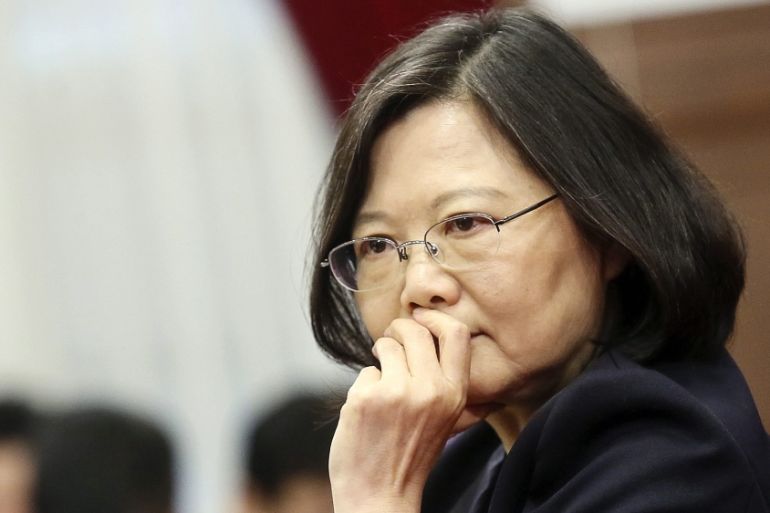 Taiwan president Tsai balsts China for suppressing Taiwan