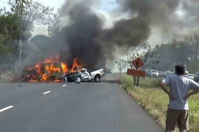 Horrific Thai road smash kills 25