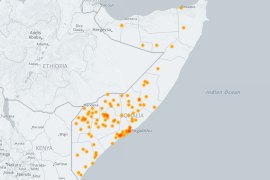 Map: Al Shebab attack map 2006 2017 outside image