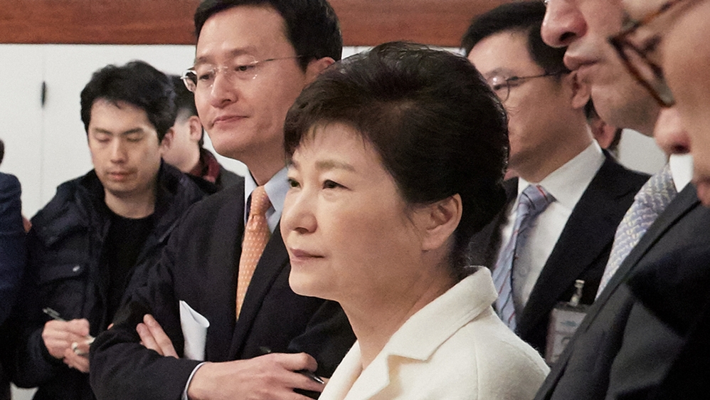 Park's approval ratings have fallen from 67 percent to 5 percent amid the scandal [Reuters]