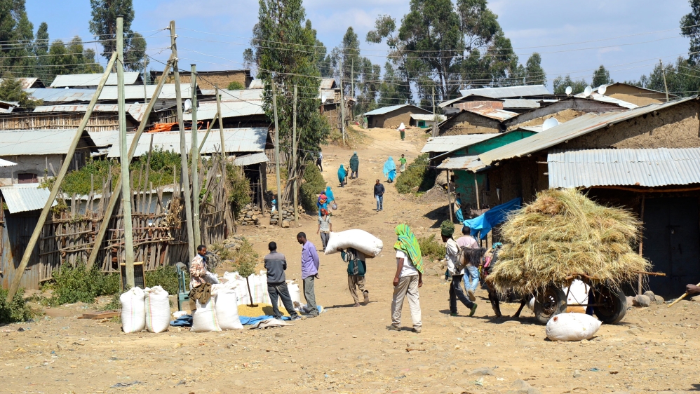 The market town Amba Giorgis, in the North Gondar region, where farmers have been clashing with the military in nearby areas recently [William Davison/Al Jazeera]