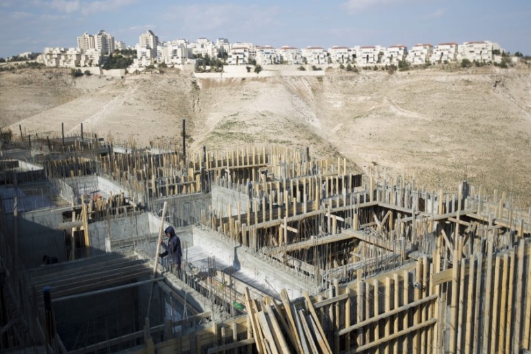 Jewish settlement of Maale Adumim construction