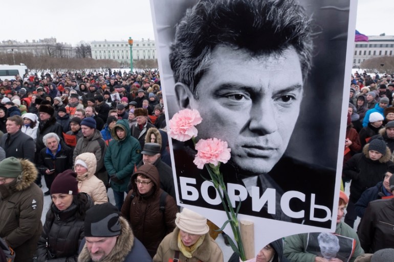 Russia Nemtsov protest