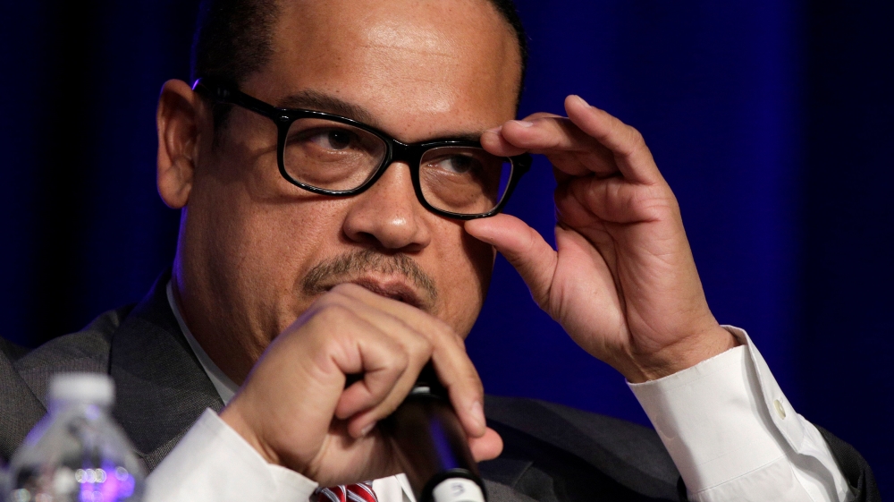 DNC chair candidate Ellison is the first Muslim to be elected to congress [File: Joshua Roberts/Reuters]