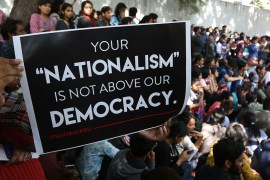 Student protest Delhi, India [Showkat Shafi/Al Jazeera]