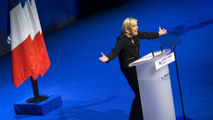 Marine Le Pen presidential meeting in Lyon