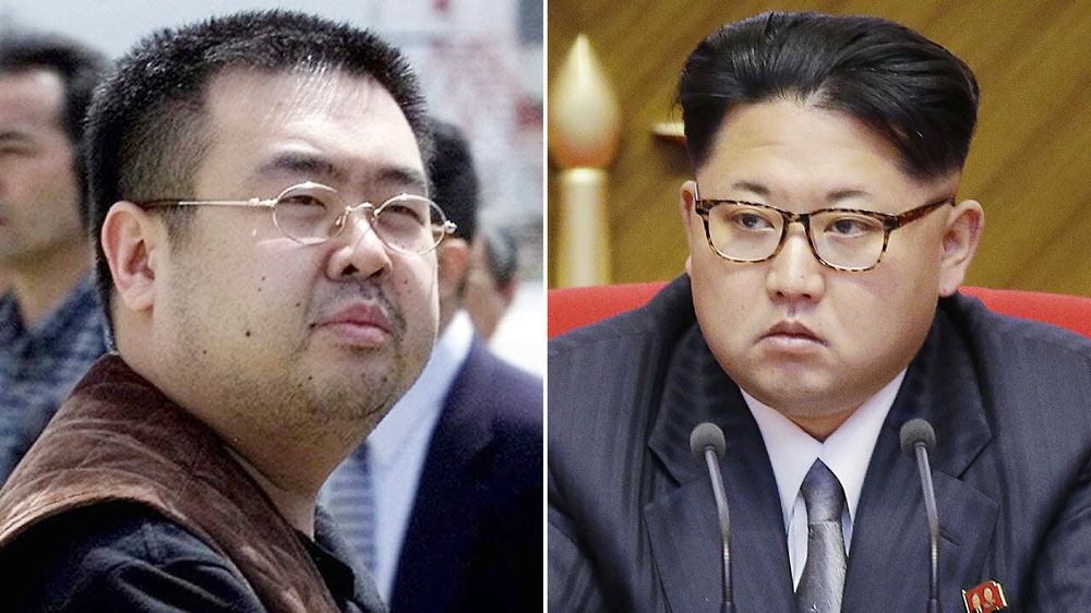 Kim Jong-nam, left, was the exiled half-brother of North Korea's leader Kim Jong-un, right [File: AP]