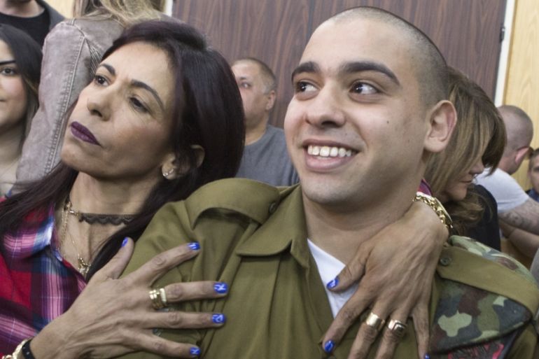 Elor Azaria sentencing in Tel Aviv military court