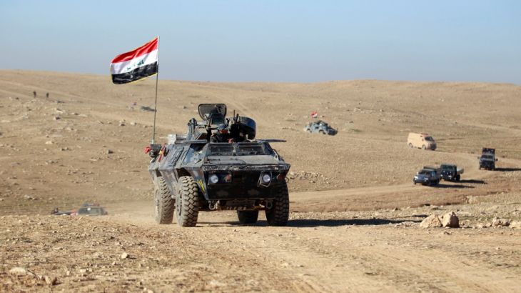 Iraqi security forces advance towards the south of Mosul