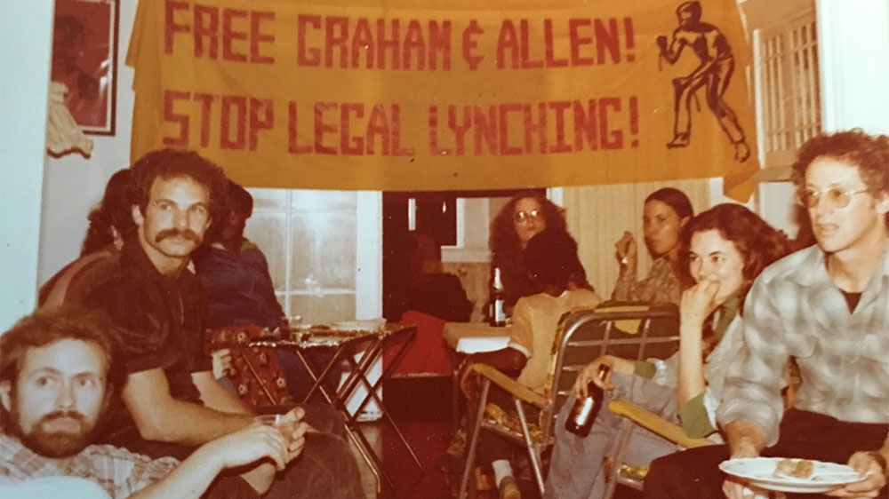A party to celebrate Shujaa's release, 1981 [Courtesy of Shujaa Graham and Phyllis Prentice]