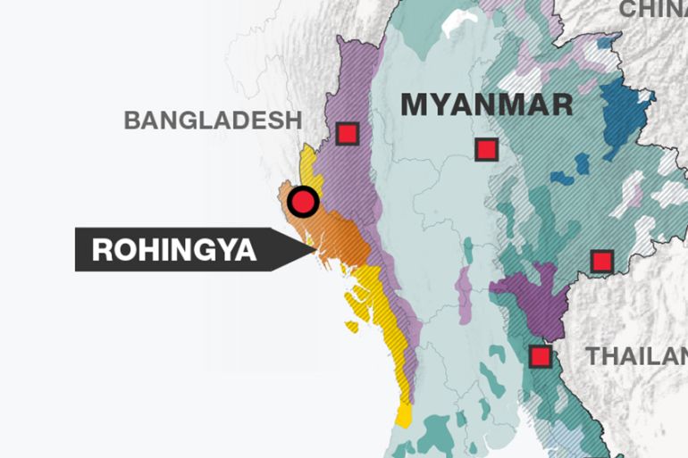 Myanmar: Major ethnic groups and where they live