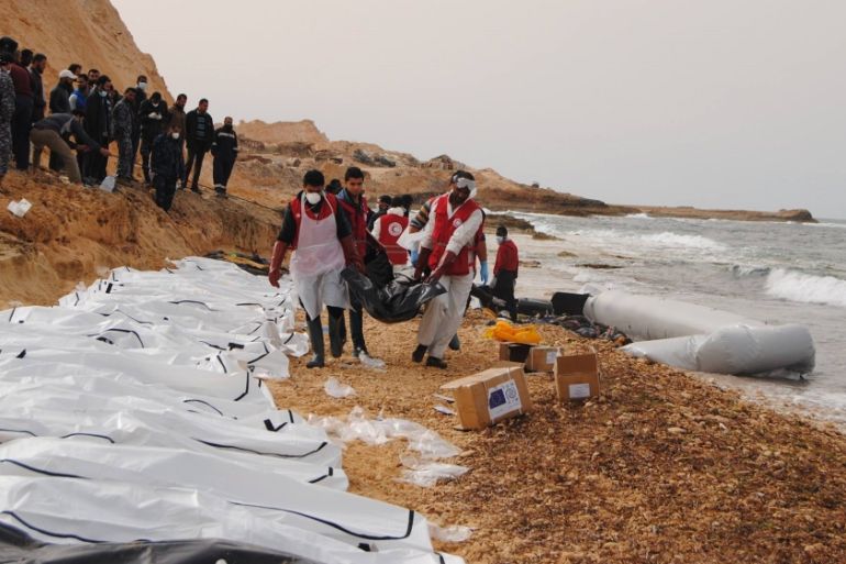 Libyan Red Crescent recovers 74 bodies from capsized boat