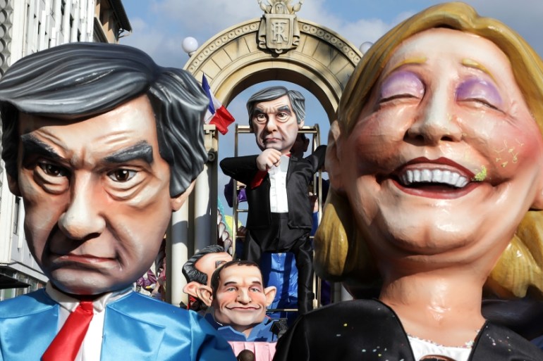 French Election Candidate Puppets
