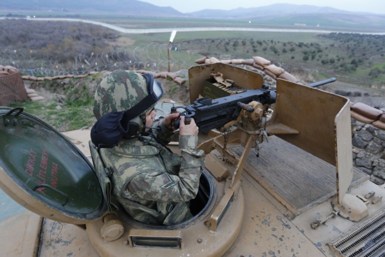 Turkish troops Syria border