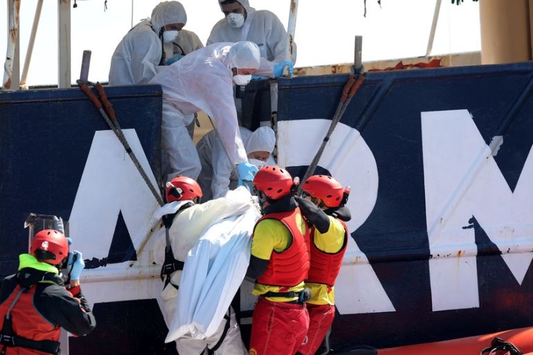 Five bodies recovered from Mediterranean