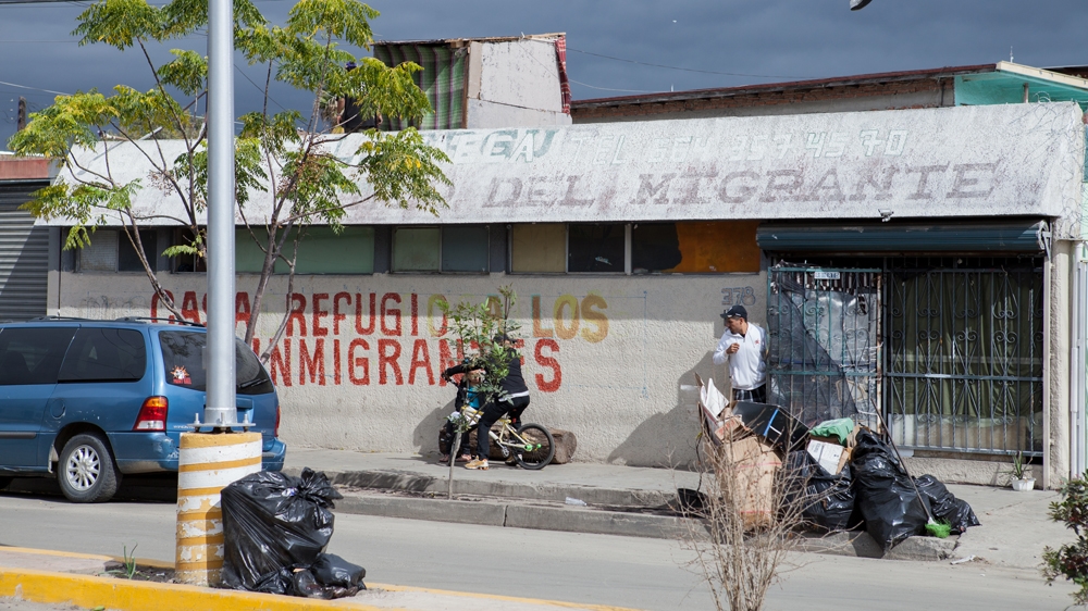 A number of migrant shelters can be found in Zona Norte, known as the red light district of Tijuana and a hotbed for criminal and gang activity   [Jessica Chou/Al Jazeera] 